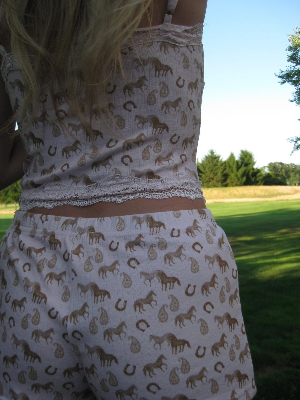 Lucky Horse PJ Set - Shorts